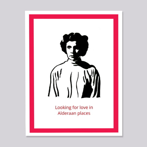 Star Wars Princess Leia Alderaan Card