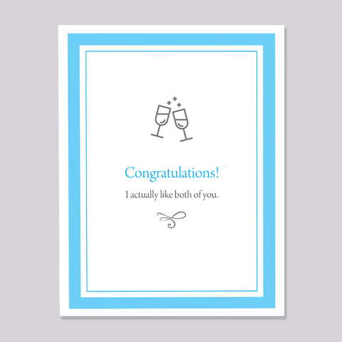 Congratulations Funny Wedding Card