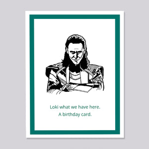 Marvel Loki Birthday Card