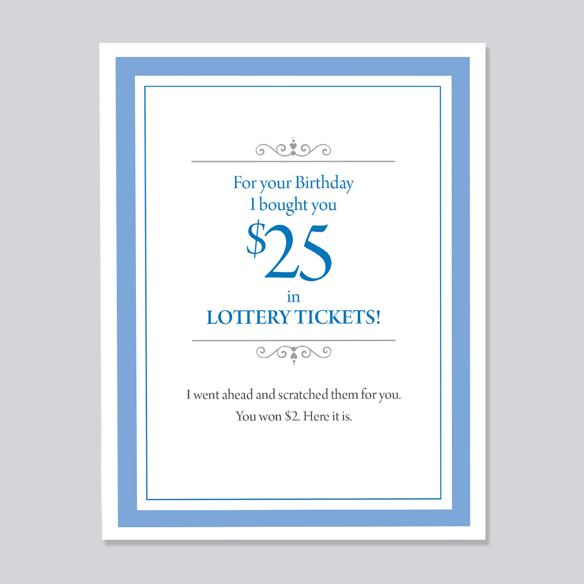 Lottery Ticket Birthday Funny Card