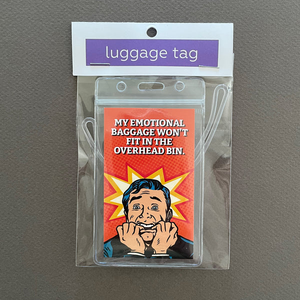 Emotional Baggage Retro Funny Luggage Tag
