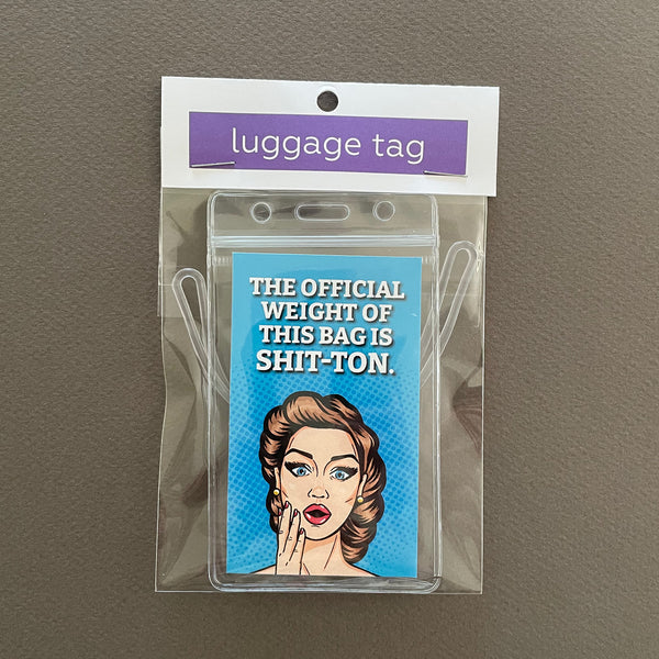 Shit-ton Retro Funny Luggage Tag