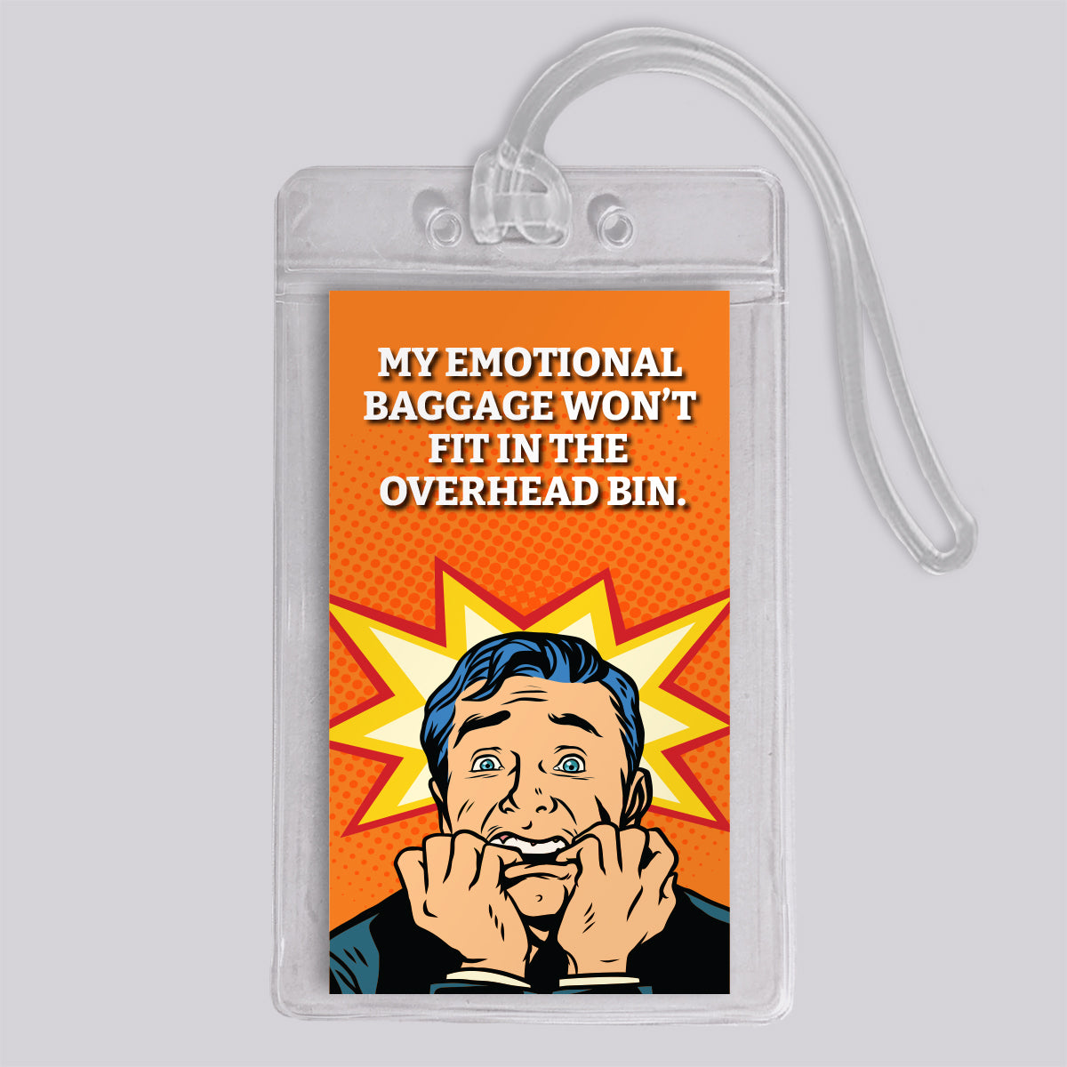 Emotional Baggage Retro Funny Luggage Tag