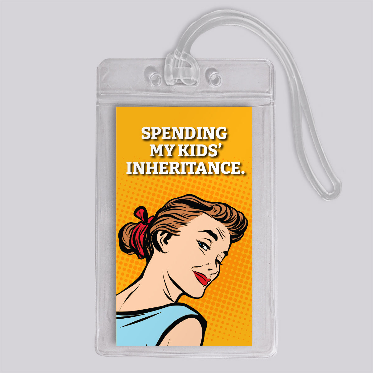 Kids' Inheritance Retro Funny Luggage Tag