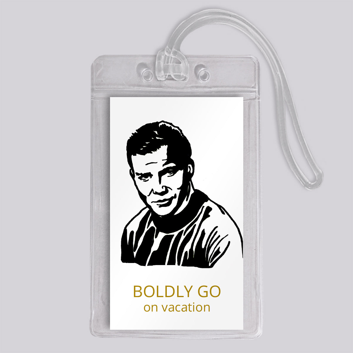 Star Trek Captain Kirk Luggage Tag