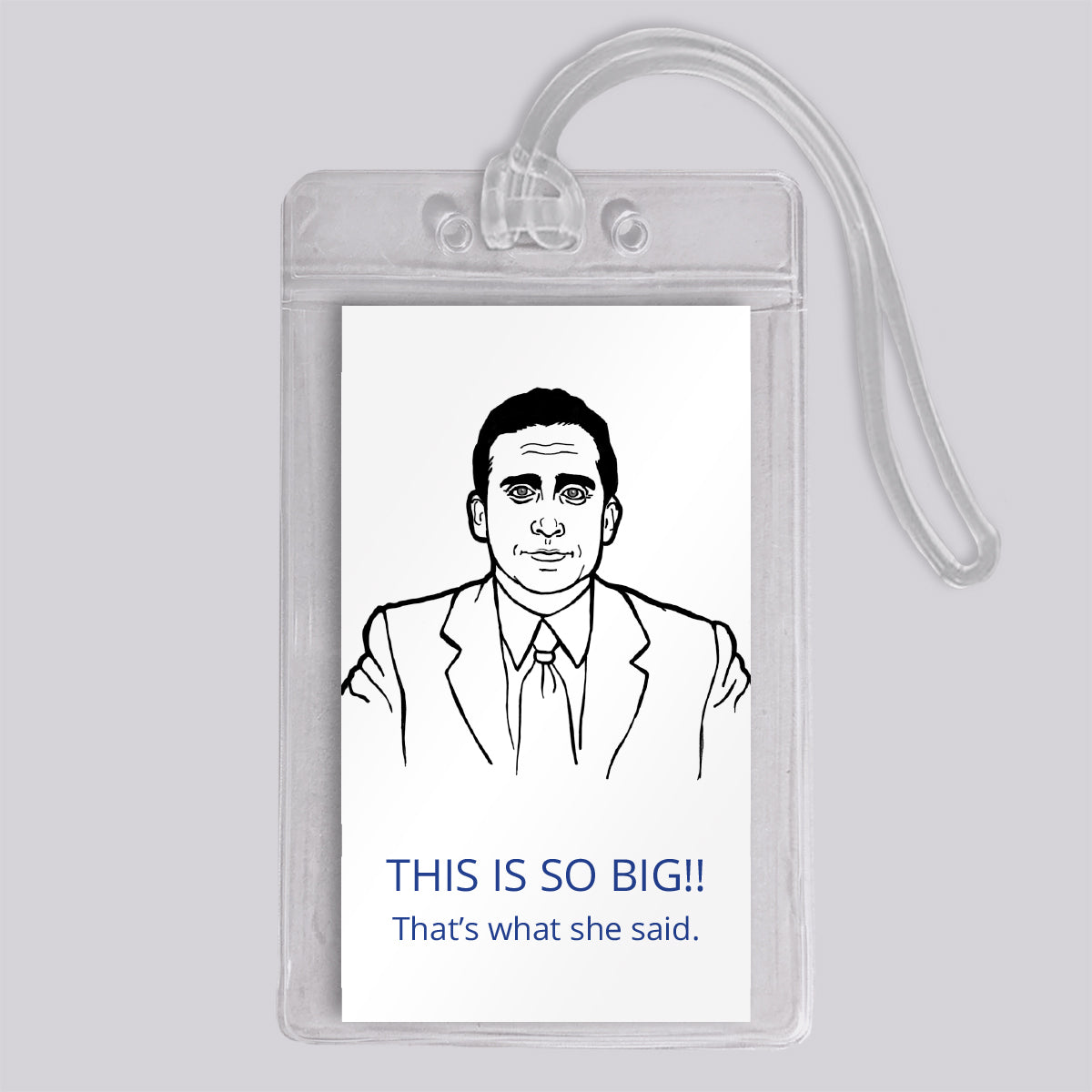 The Office Michael Luggage Tag