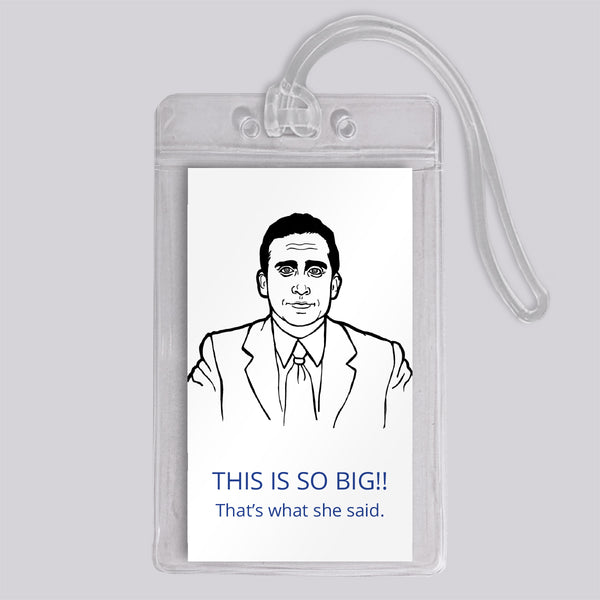 The Office Michael Luggage Tag
