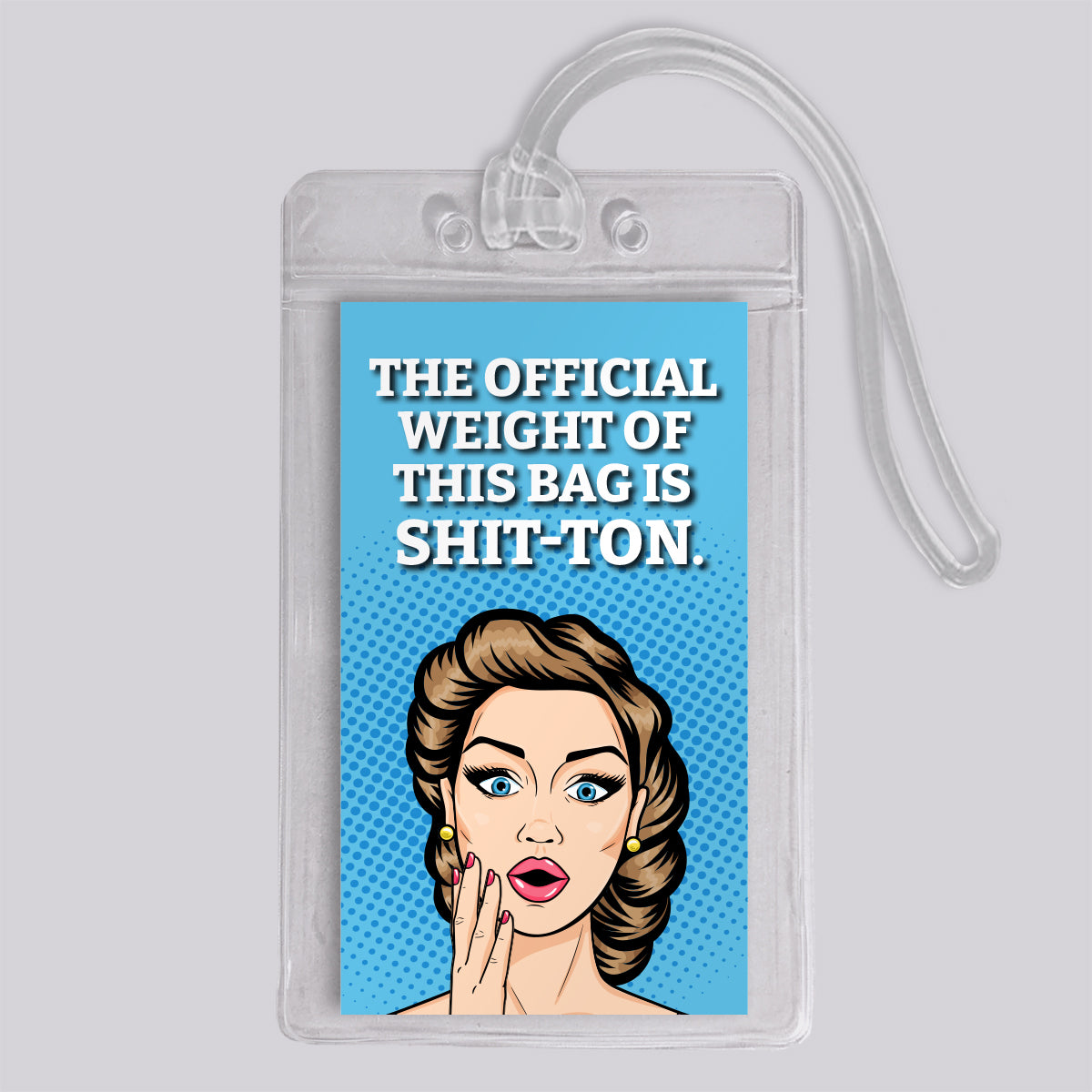 Shit-ton Retro Funny Luggage Tag