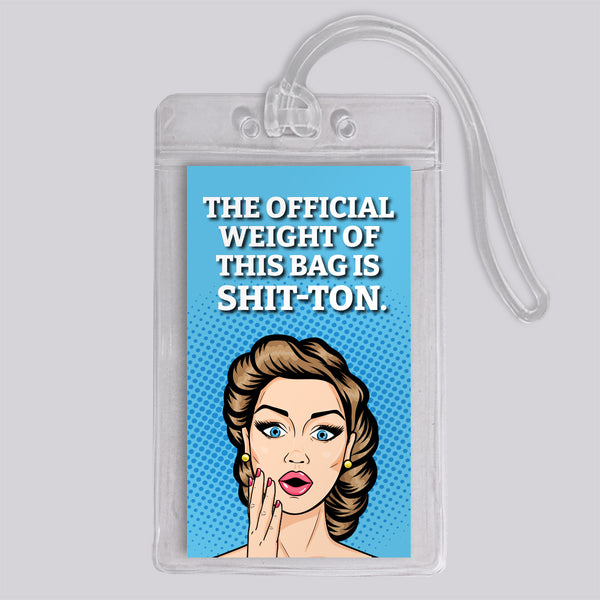 Shit-ton Retro Funny Luggage Tag