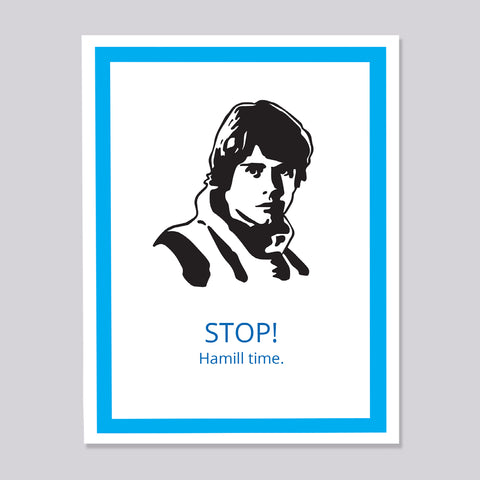 Star Wars Luke Skywalker Hamill Time Card
