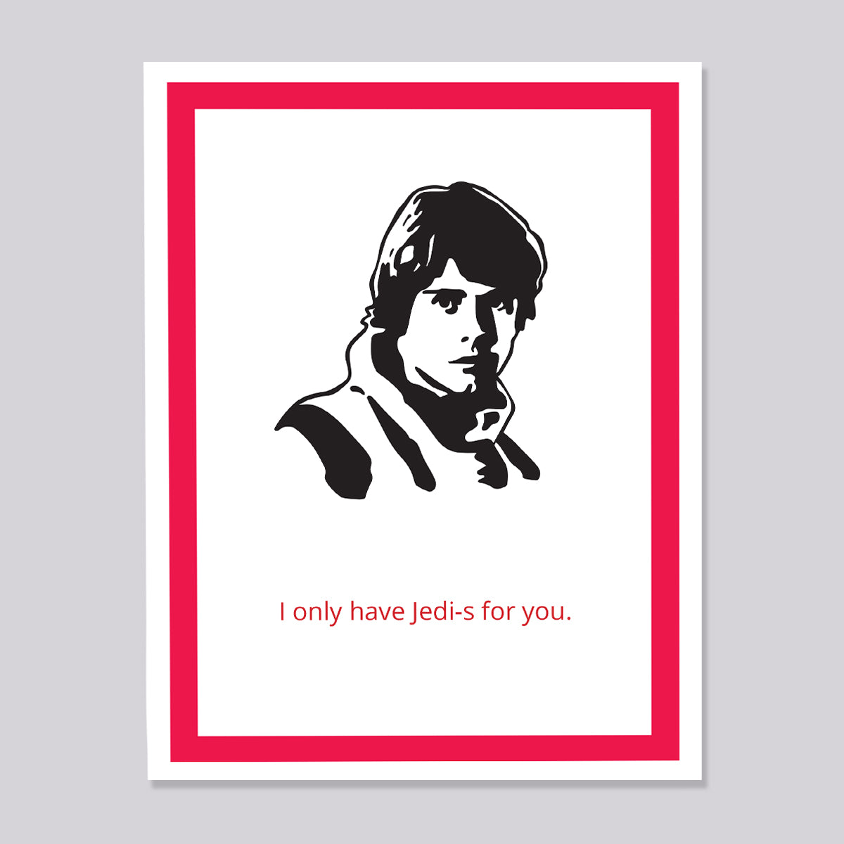 Star Wars Luke Skywalker Jedi Card