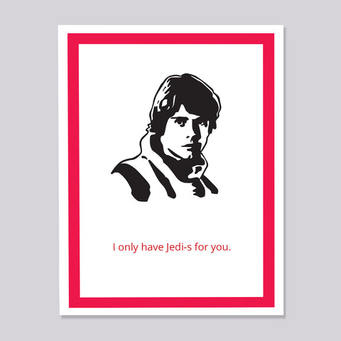 Star Wars Luke Skywalker Jedi Card