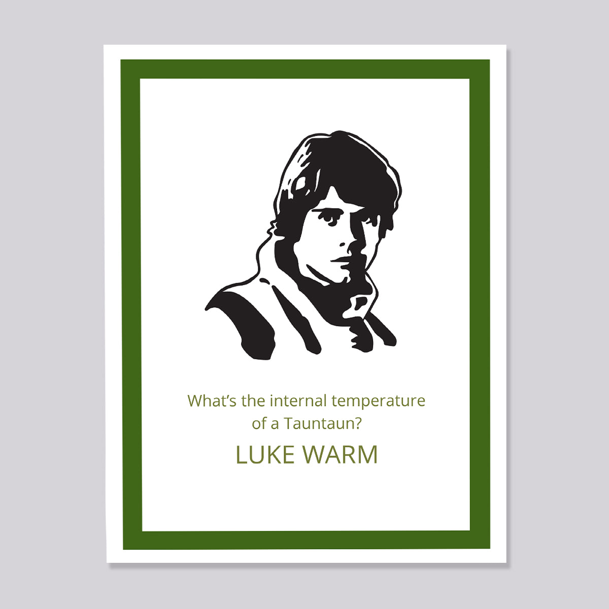 Star Wars Luke Skywalker Tauntaun Card