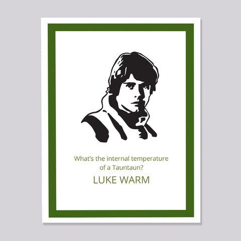 Star Wars Luke Skywalker Tauntaun Card