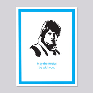 Star Wars Luke Skywalker 40th Birthday Card