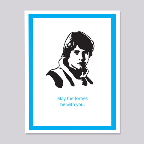 Star Wars Luke Skywalker 40th Birthday Card