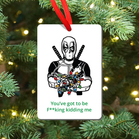 Marvel Deadpool Tangled lights Magnet and Ornament