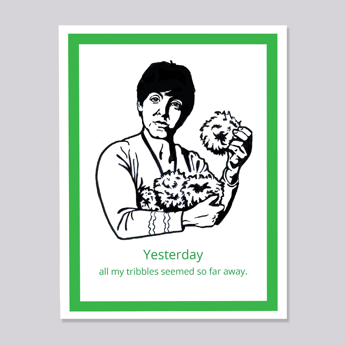 Star Trek Paul McCartney Tribbles Card