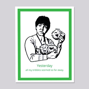 Star Trek Paul McCartney Tribbles Card
