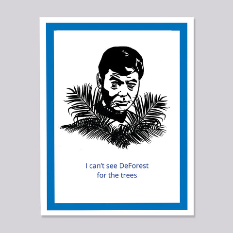 Star Trek Dr. McCoy Trees Card