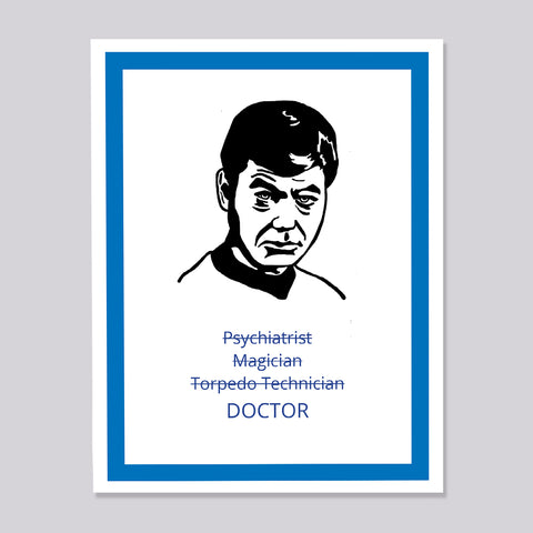 Star Trek Dr. McCoy Magician Card