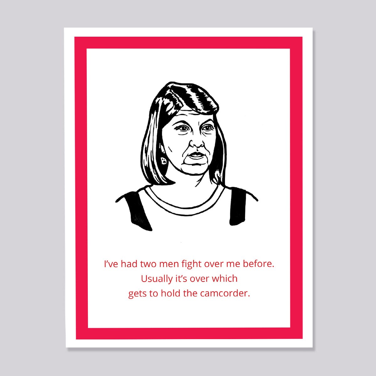 The Office Meredith Camcorder Card