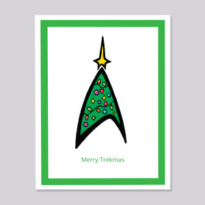 Star Trek Merry Trekmas Christmas Card
