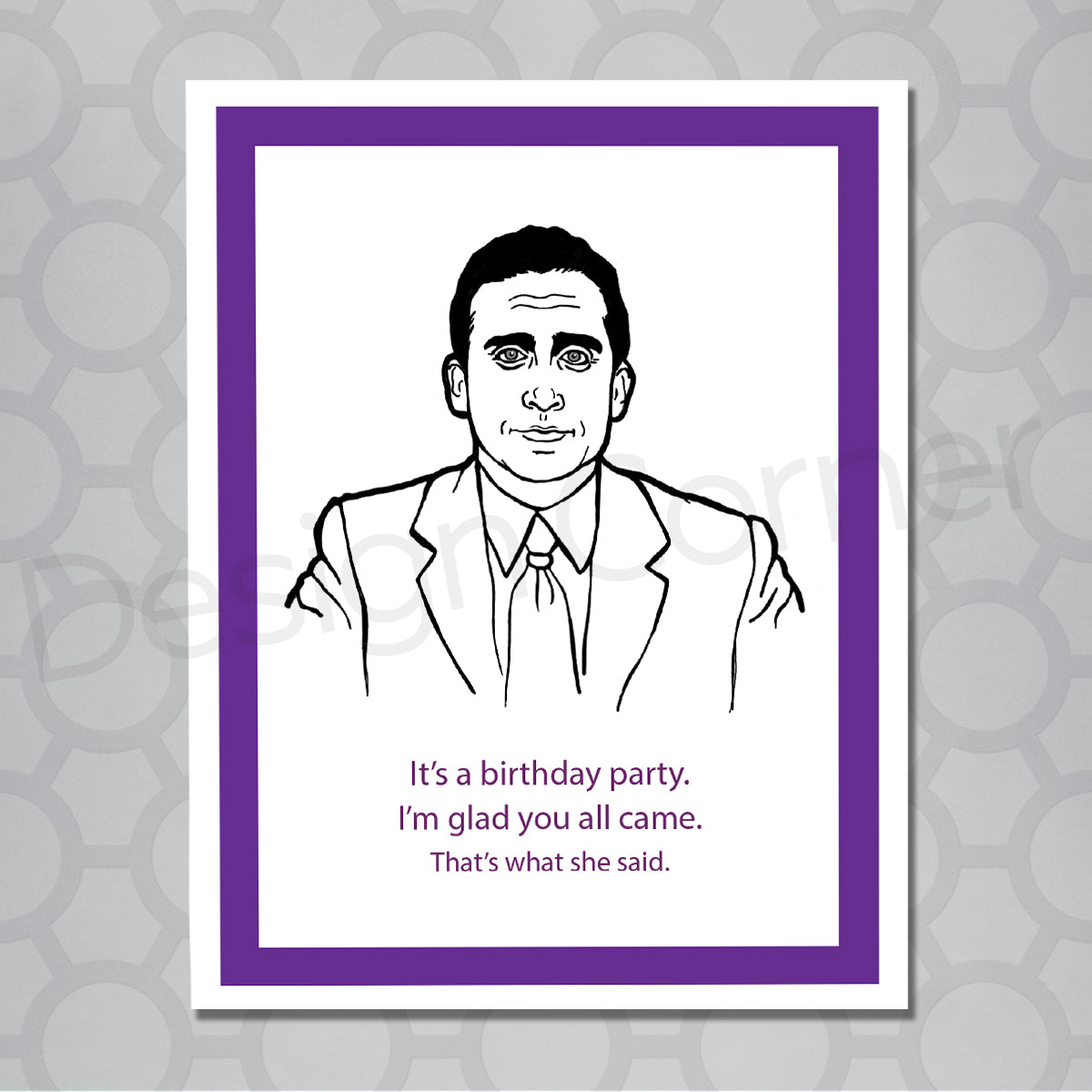 The Office Michael Birthday Party Card