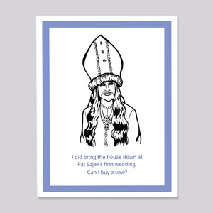 Schitts Creek Moira Sajak Wedding Card