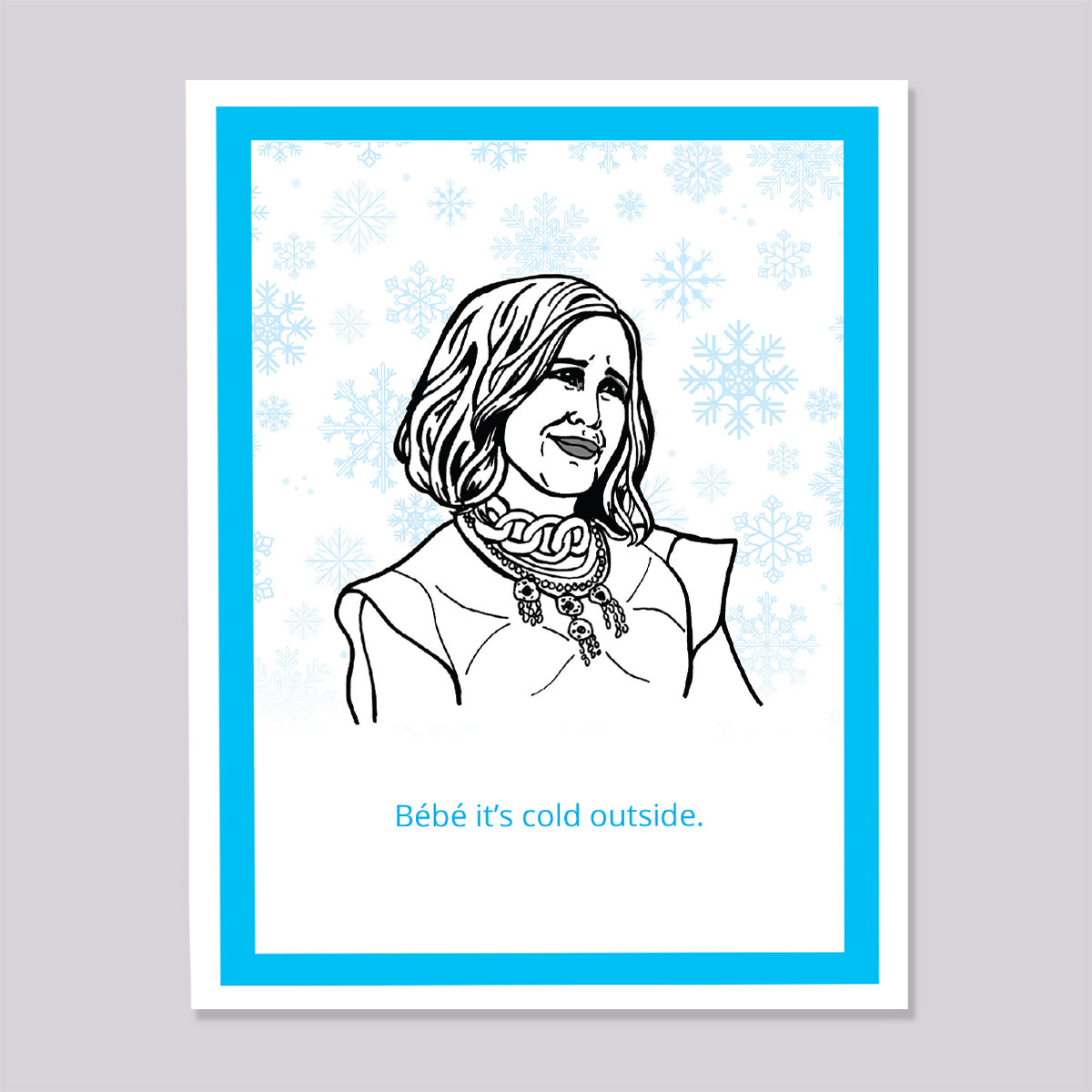 Schitts Creek Moira BeBe Christmas Card