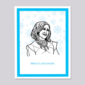 Schitts Creek Moira BeBe Christmas Card