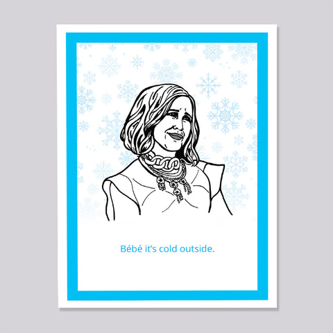 Schitts Creek Moira BeBe Christmas Card