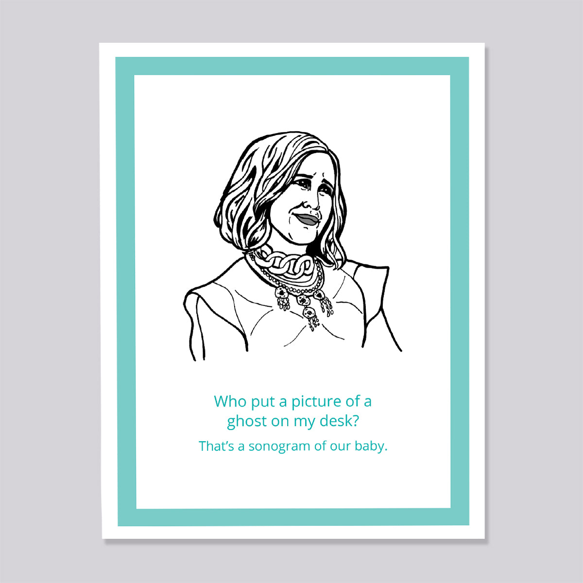 Schitts Creek Moira Sonogram Card