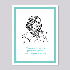 Schitts Creek Moira Sonogram Card