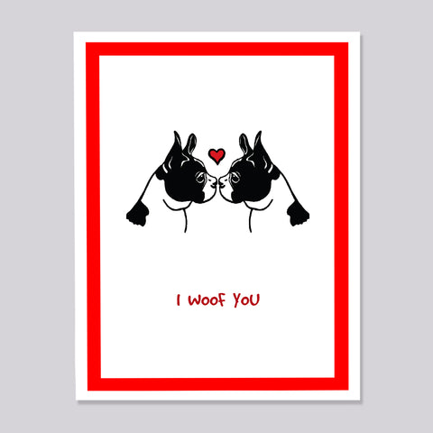 Mya the Boston Terrier Love Card
