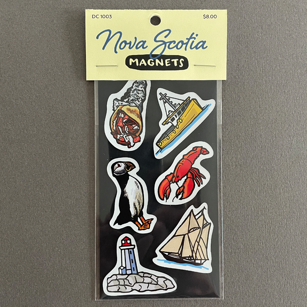 Nova Scotia Die Cut Magnets 6 Pack