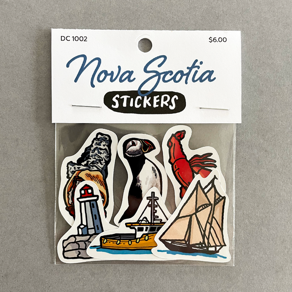 Nova Scotia Die Cut Stickers 6 Pack