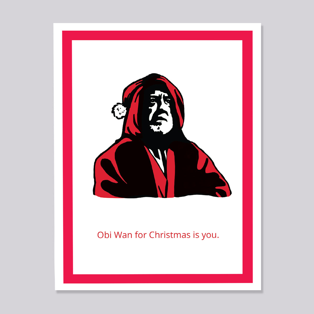 Star Wars Obi Wan Kenobi Christmas Card