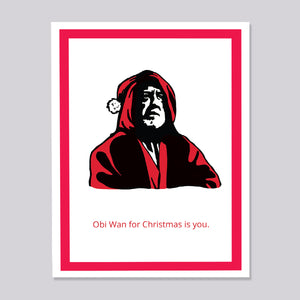 Star Wars Obi Wan Kenobi Christmas Card