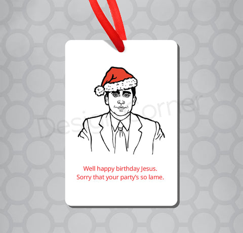 The Office Michael Scott Christmas Party Magnet and Ornament