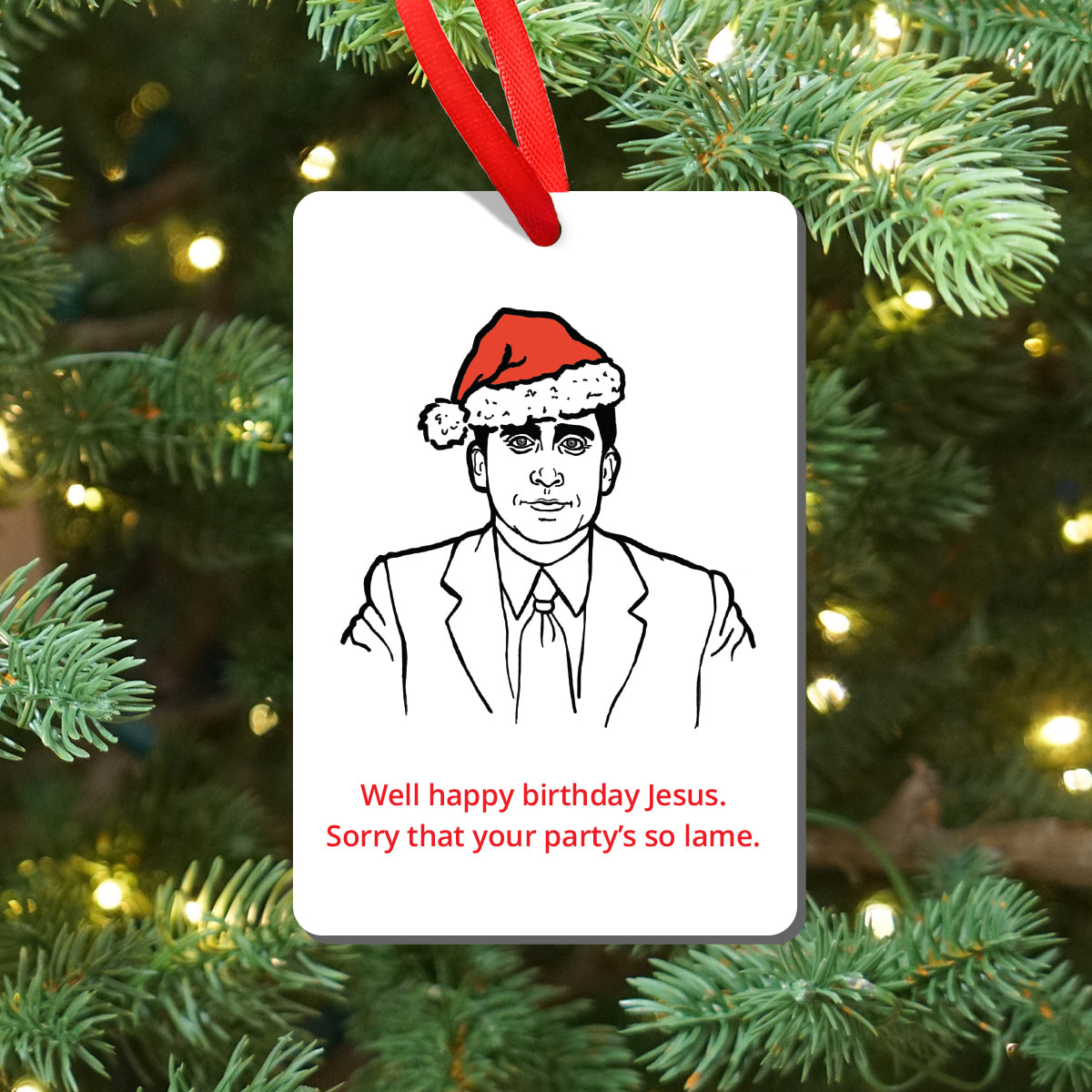 The Office Michael Scott Christmas Party Magnet and Ornament