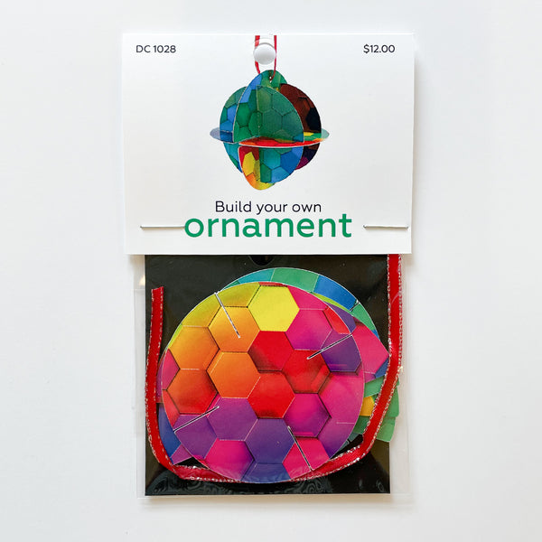 Abstract pattern build-your-own 3D ornament