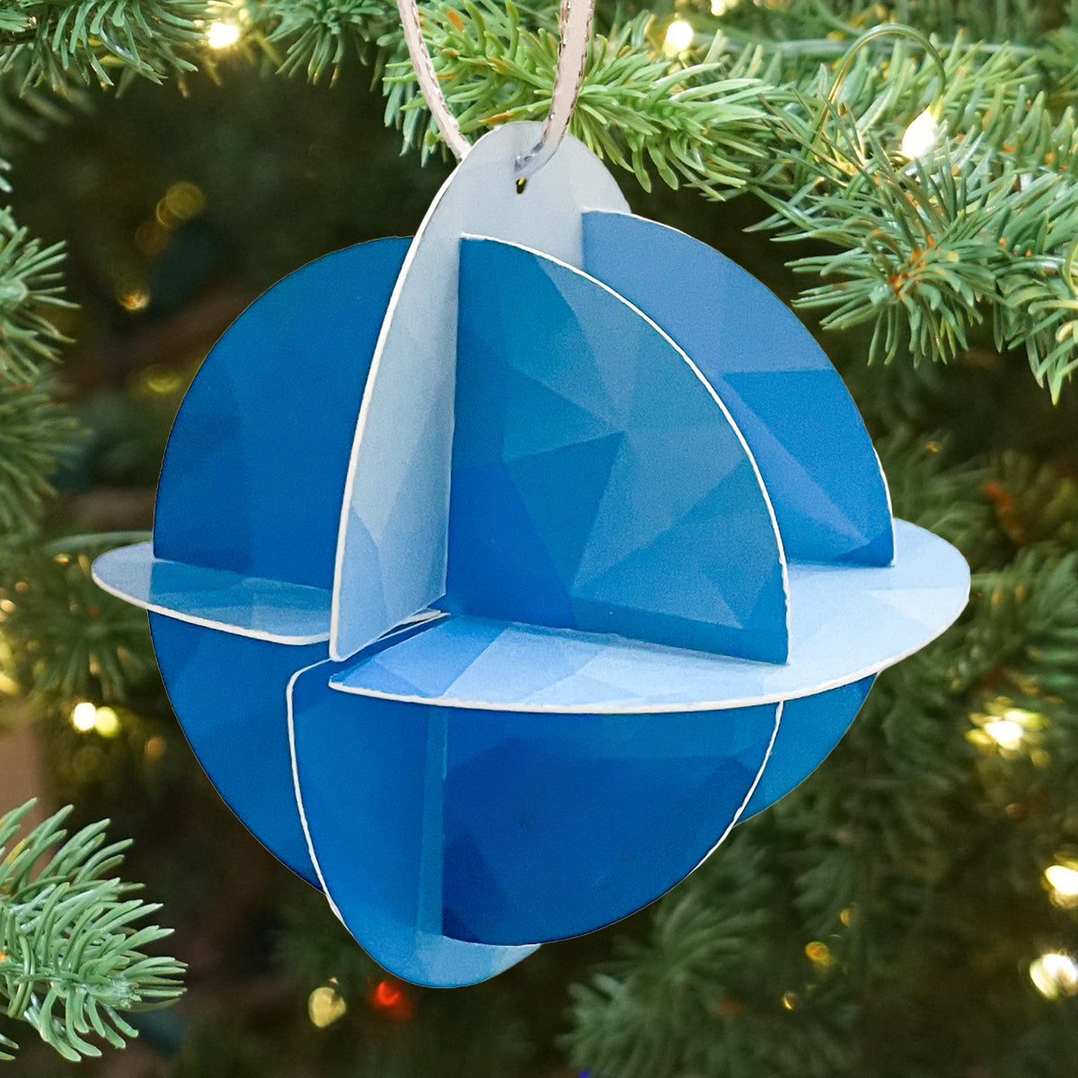 Water-themed build-your-own 3D ornament (customizable)