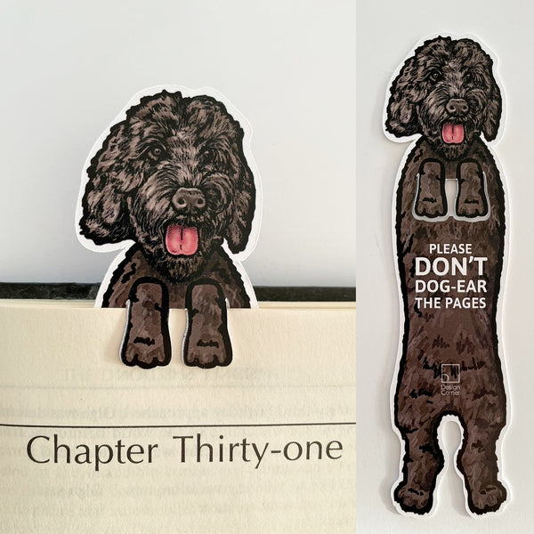 Oscar the Black Dog Illustrated Acrylic Tack Pin