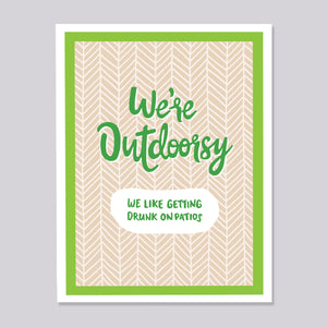 Outdoorsy Hand Lettered Card
