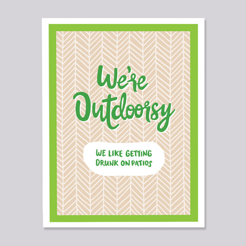 Outdoorsy Hand Lettered Card