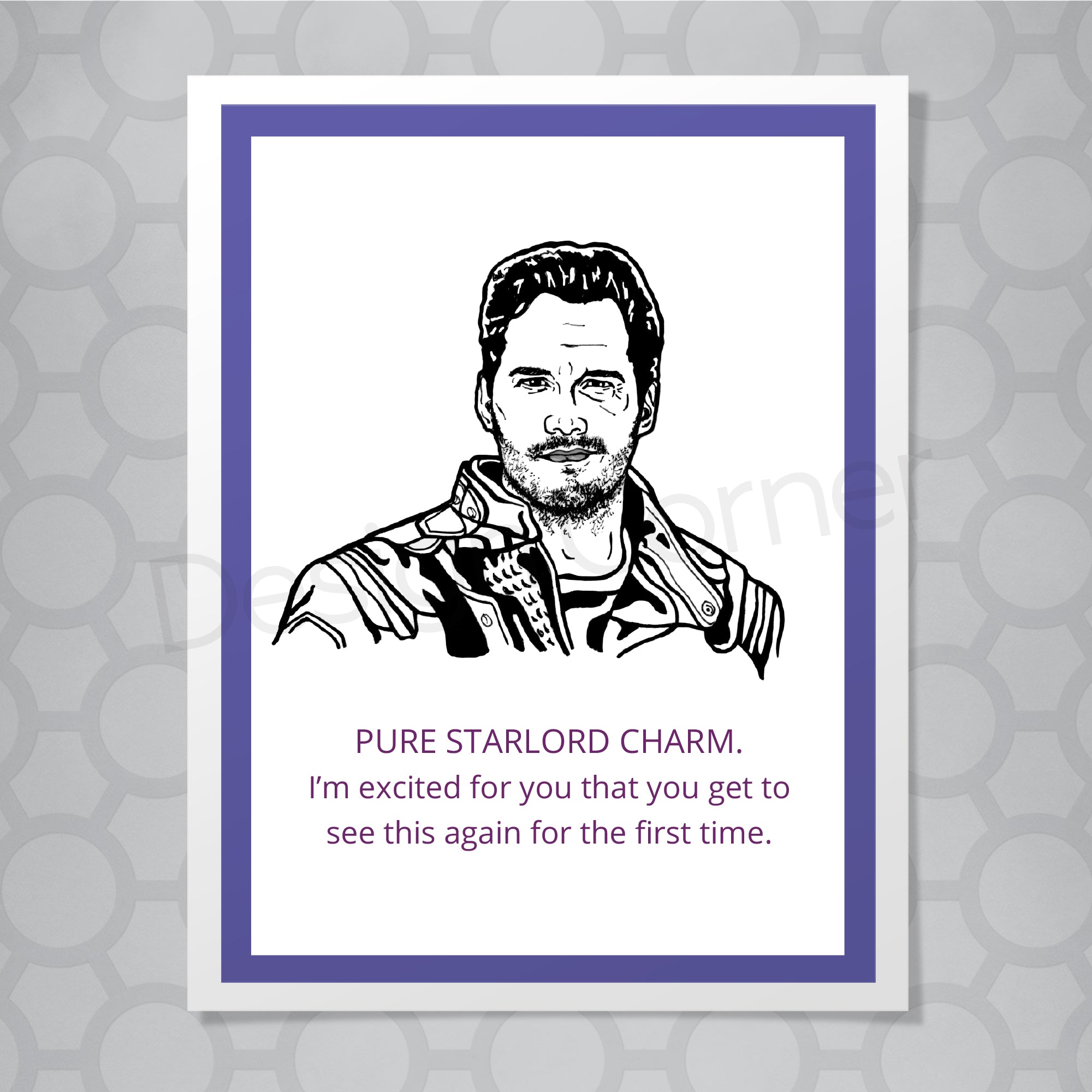 Marvel Peter Quill Star Lord Card