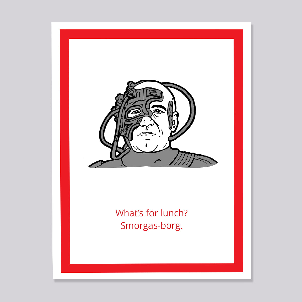 Star Trek Next Generation Picard Borg Card