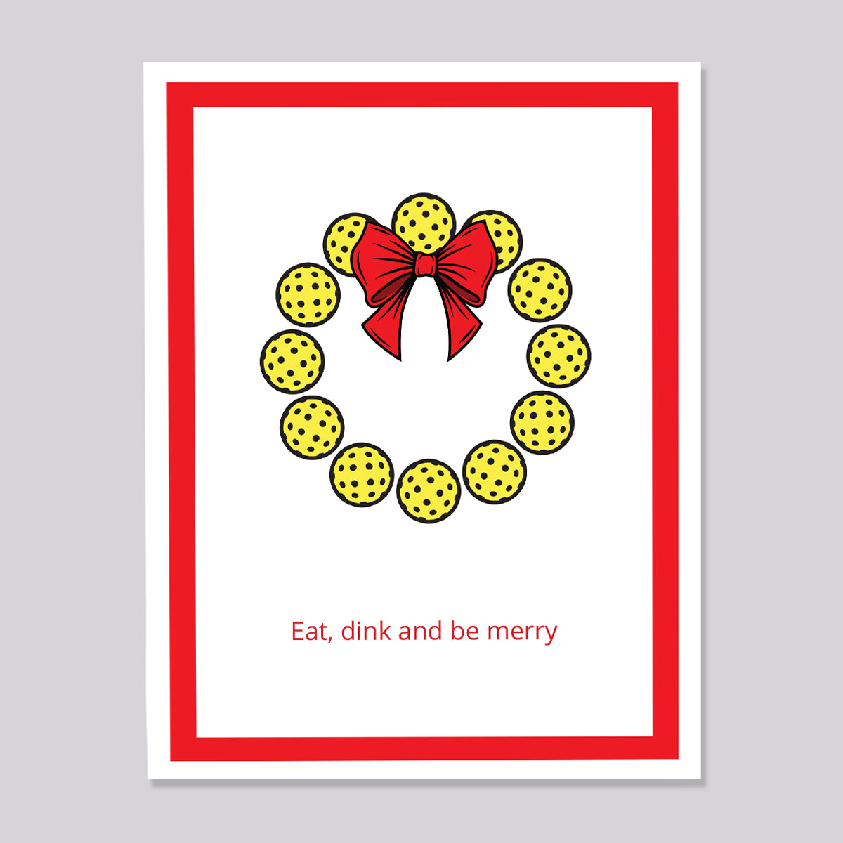 Pickleball Funny Pun Christmas Card