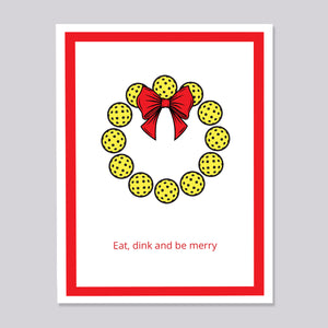 Pickleball Funny Pun Christmas Card